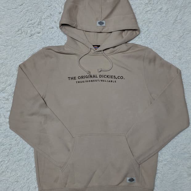 Dickies 베이지 기모 후드티 M 95