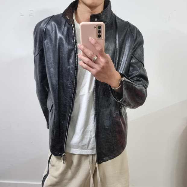 빈티지 레더 자켓