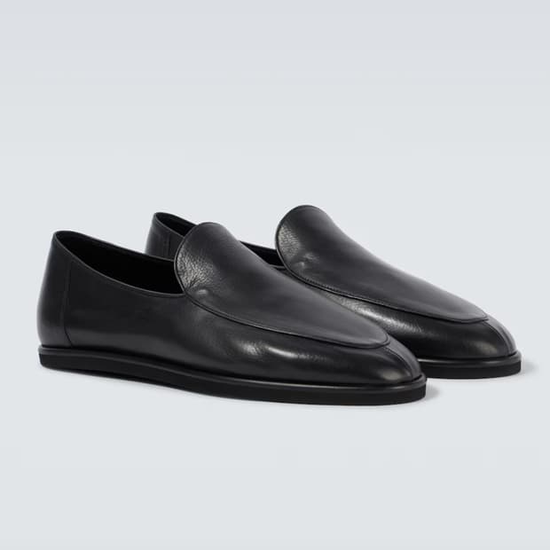 오라리 auralee 블랙 레더 로퍼 230사이즈