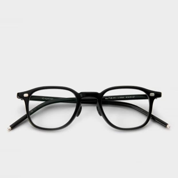 텐아이반 no7 유광 블랙 45 사이즈 뿔테 안경