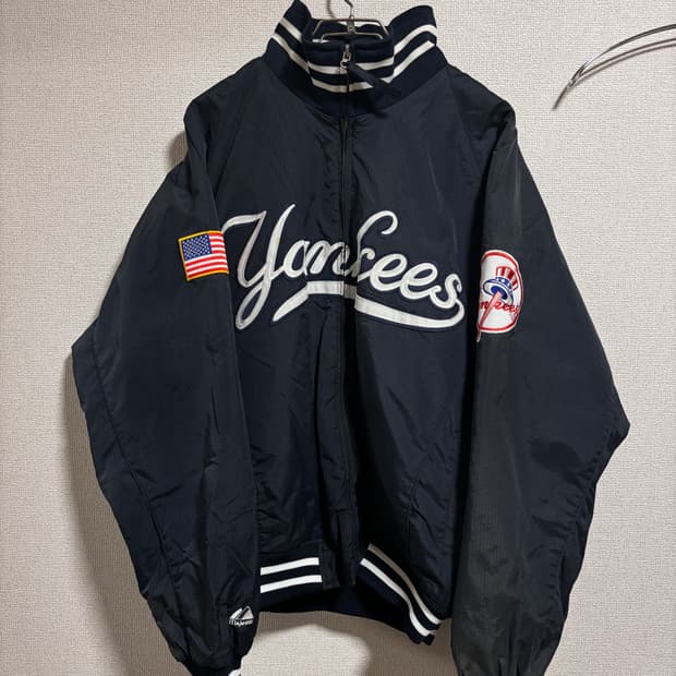 마제스틱 뉴욕양키즈 덕아웃 자켓 오왼