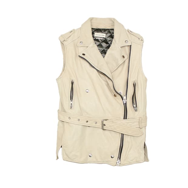 Isabel Marant 이자벨마랑 2WAY 램스킨 레더 바이커 베스트 