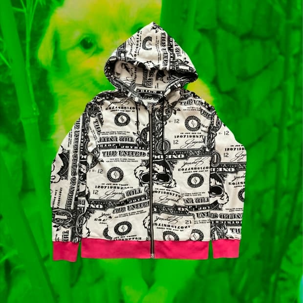 Joyrich Dollar Bill 프린트오버집업 y2k올드스쿨 후드집업