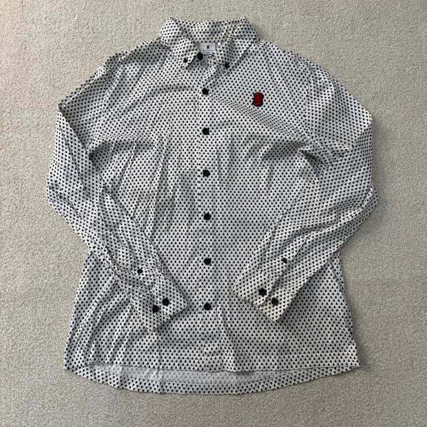 [105] 와이드앵글 삼각도트 패턴 셔츠 0102T1