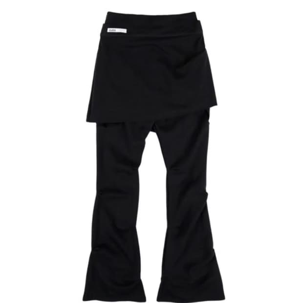 오호스 Wrap Over Tuck Pants / Black