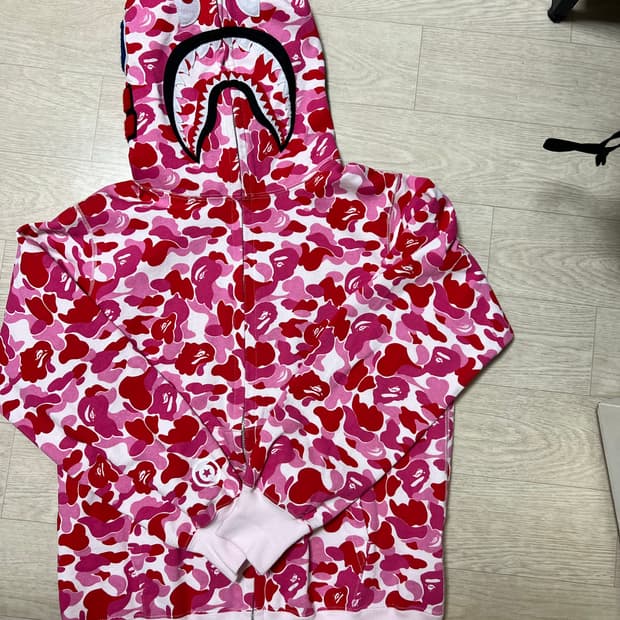 베이프 핑크 후드집업 /S 