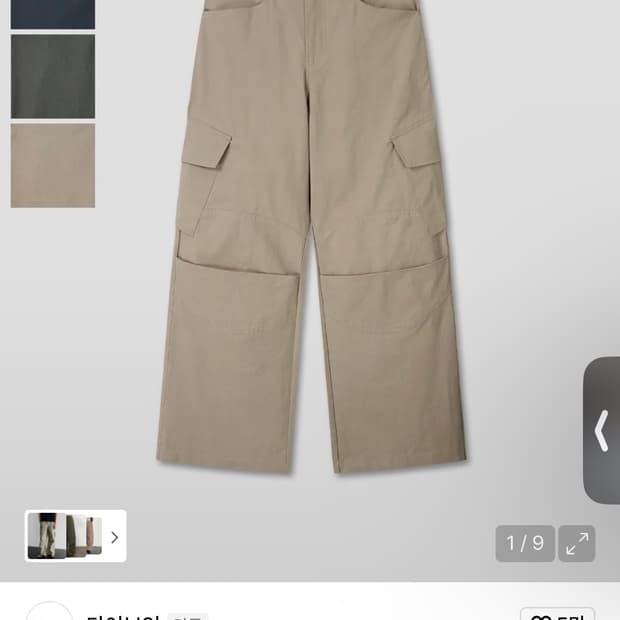 다이브인 베른 카고팬츠 팝니다