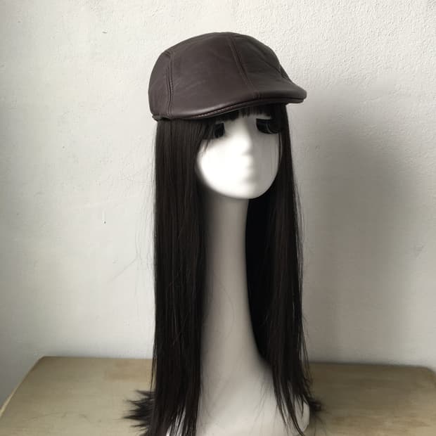 fake leather hunting cap