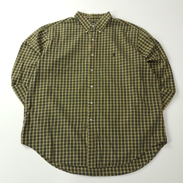CA246 2XL 폴로 00s 프레피 모던 타탄체크 셔츠 남방