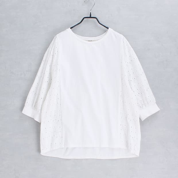 studio CLIP _ embroidery sleeveless top