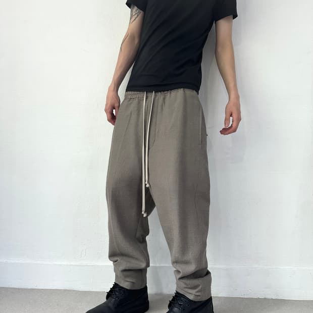 릭오웬스 17FW 글리터 알파카 사루엘 팬츠