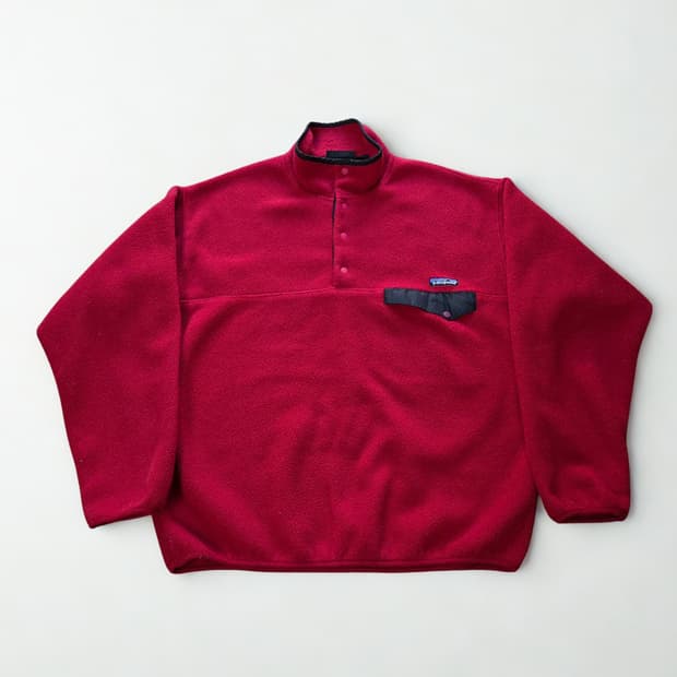 (L)파타고니아 90s Jamaica 레드 신칠라 플리스