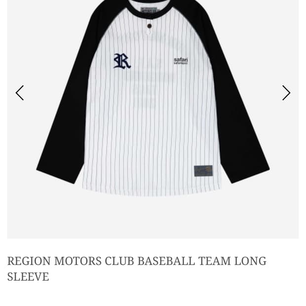 사파리스팟 REGION MOTORS CLUB BASEBALL 롱슬리브