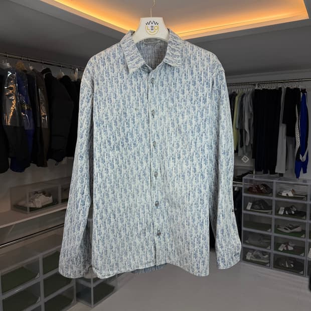 [리오브] 디올 오블리크 카스리 데님 셔츠