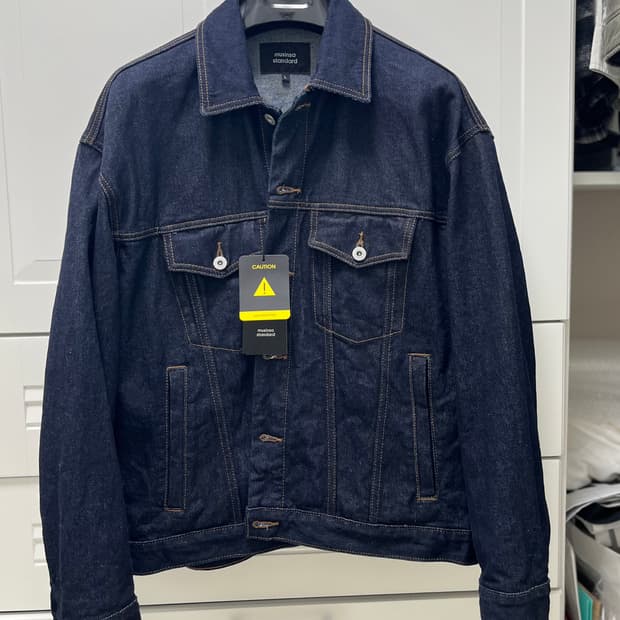 [새상품]무신사 스탠다드 오버사이즈 데님 트러커자켓L[딥인디고]