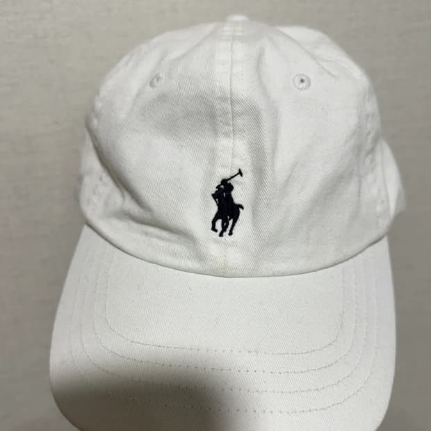 폴로 모자 화이트 