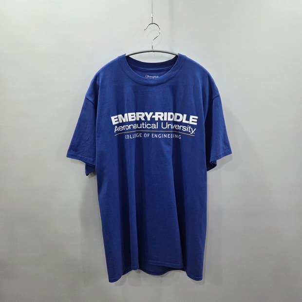 챔피온 프린팅 반팔티 L