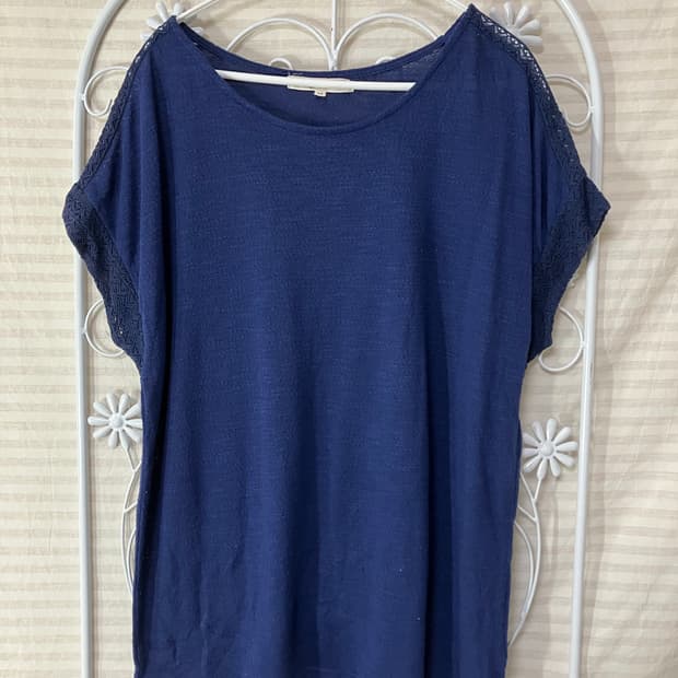 블루 레이스 티셔츠607