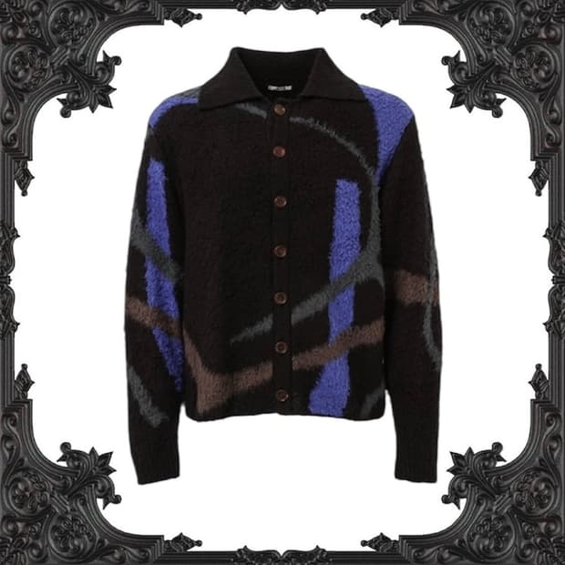 코키 자가드 가디건