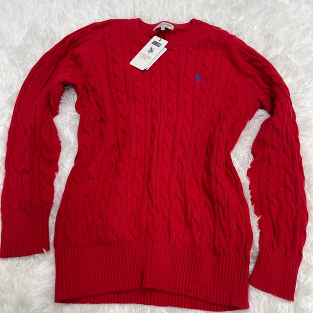 U.S.POLO ASSN 긴팔케이블니트 새상품