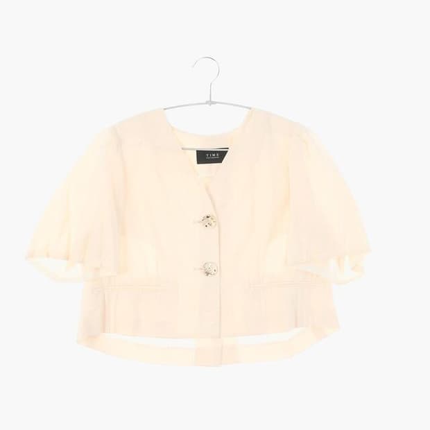 타임 포스트모던 린넨 베이직 블라우스 여자 M