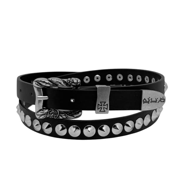 Studded Double Layer Belt