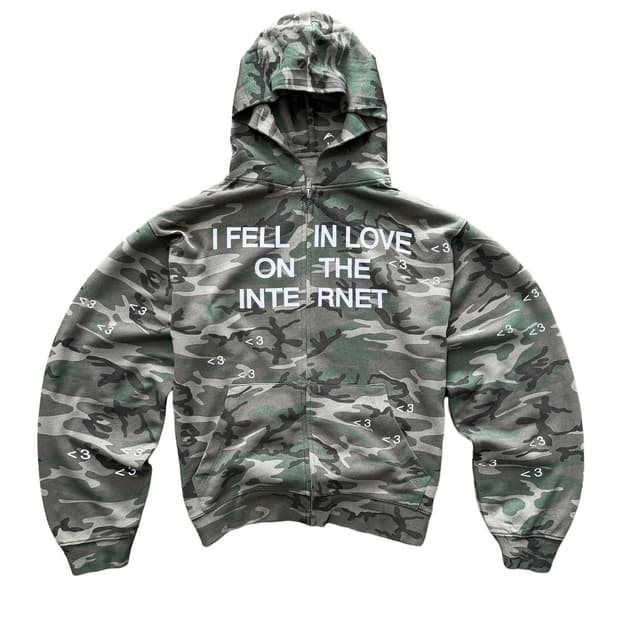 Artificialfever Camo Zip Up Hoodie