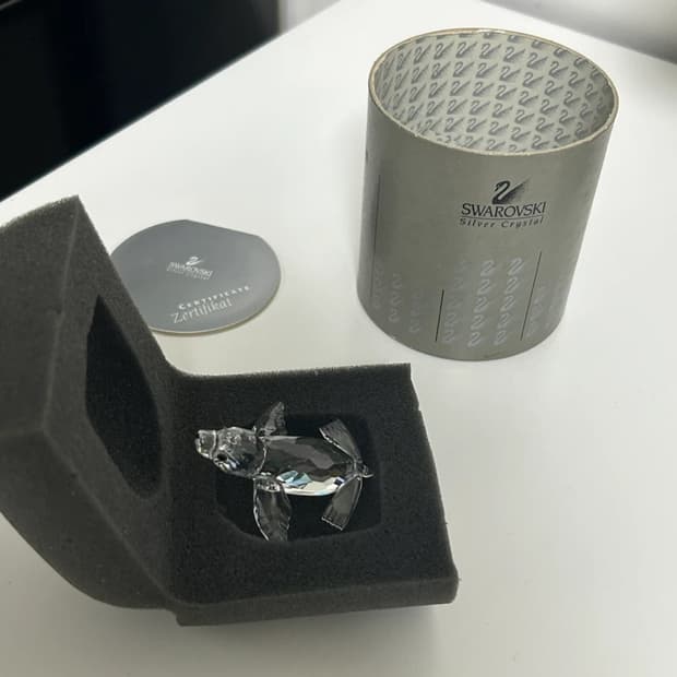 스와로브스키 크리스탈 물개 장식품