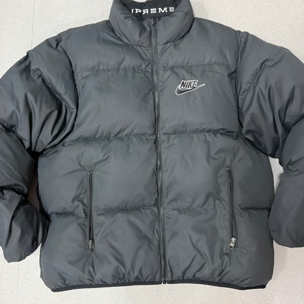 나이키x슈프림 리버시블 퍼피 패딩