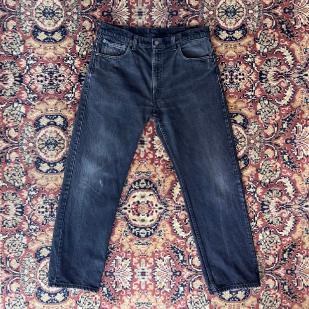 90s 빈티지 505 블랙 진 데님 36(34~35) 655