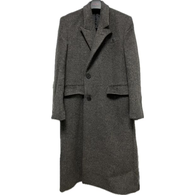 [M] STU 21FW Hairy Half Double Coat Grey