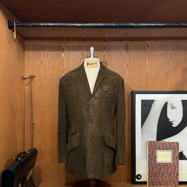 랄프로렌 고트스킨 스웨이드자켓