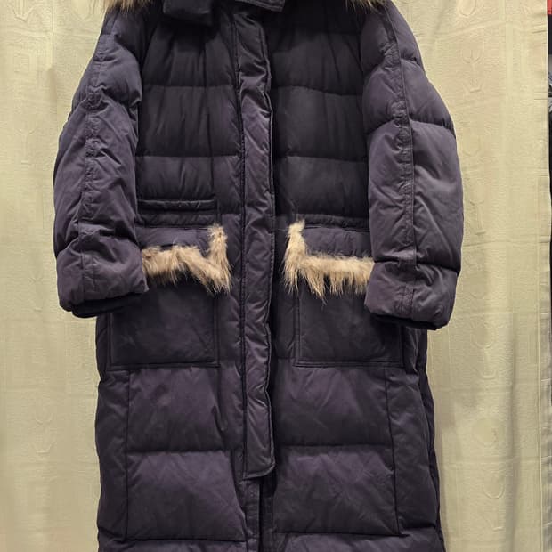 한섬 시스템 SYSTEM 구스다운 롱패딩 66~77