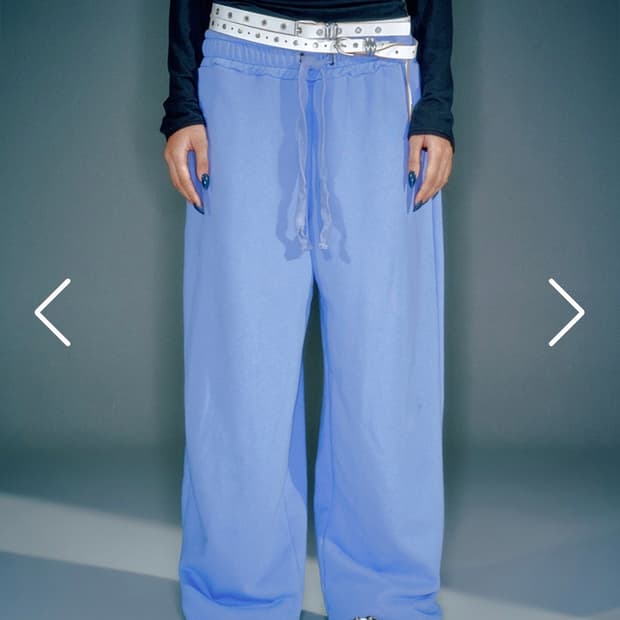 [새상품] 베이컨트아카이브 워크샵 조거팬츠 블루