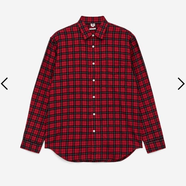 아르켓 플란넬 체크 셔츠 52사이즈