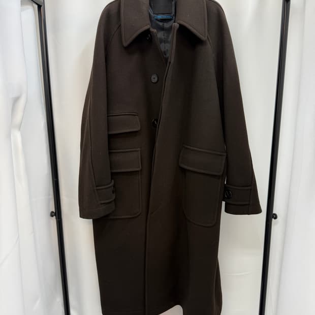 애프터프레이 발마칸 코트 브라운