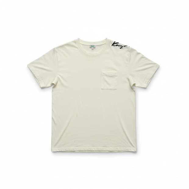 KENZO 겐조 포켓 반팔티 아이보리