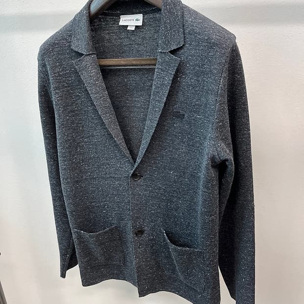 95-100) 라코스테 블랙크록 린넨 가디건 