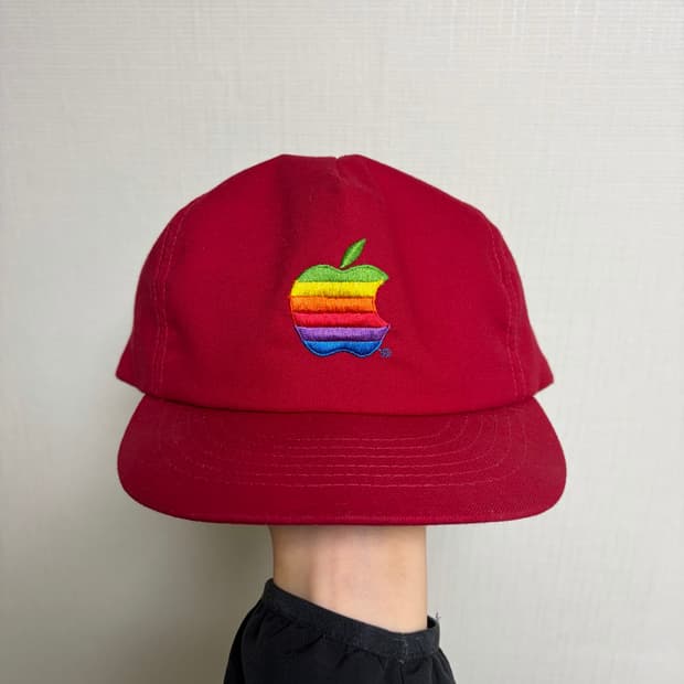 80s apple 캡