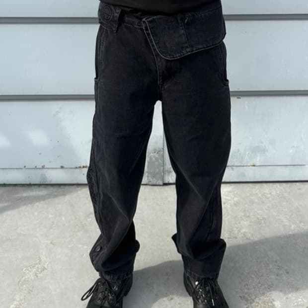 플라스틱프로 MPa SINGLE WAIST POCKET PANTS (BL