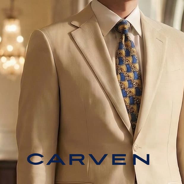 까르뱅 실크 블루 오리엔탈 패턴 넥타이 9.4cm B등급 E800