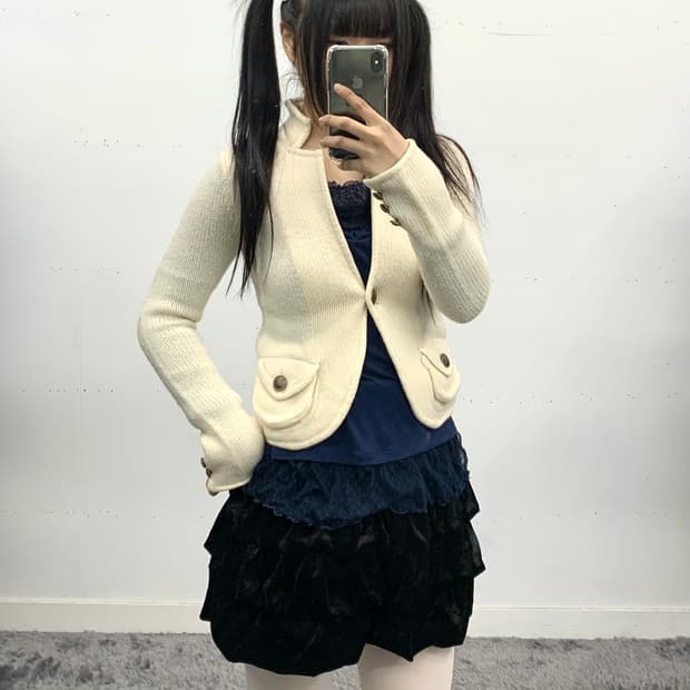 Joias 카라 가디건