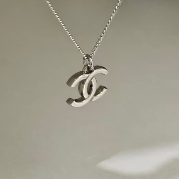 샤넬 925실버 빈티지 업사이클링 목걸이