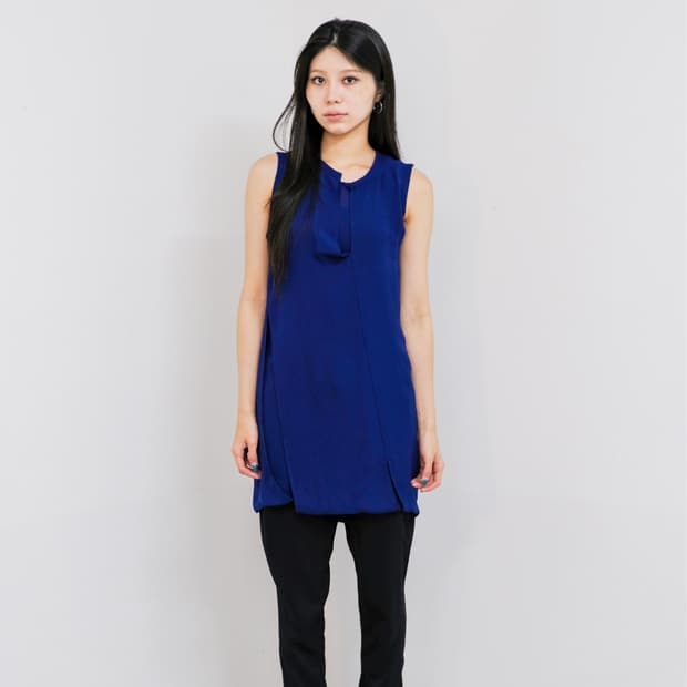 Junya Watanabe Blue Sleeveless