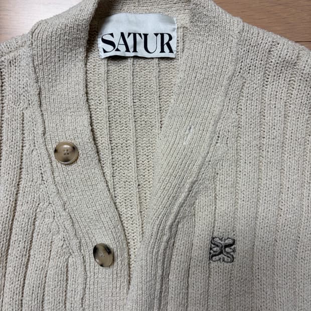 세터 부클 가디건 L사이즈