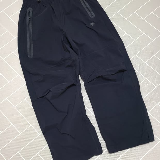 나이키 테크 우븐 오픈 헴 팬츠 블랙 XL