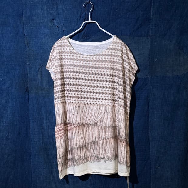 55-77 ) ESCADA Knit Printing Blouse