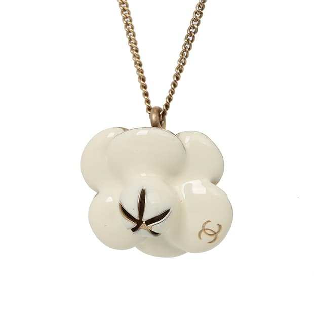 샤넬 까멜리아 목걸이 빈티지 코코마크 카멜리아 네크리스 꽃