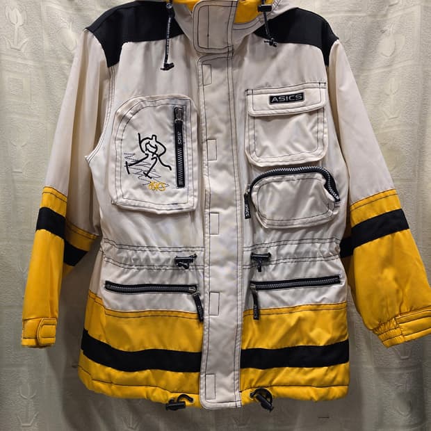 아식스 올드스쿨 리얼스포츠 아식스 스키팀 자켓 100