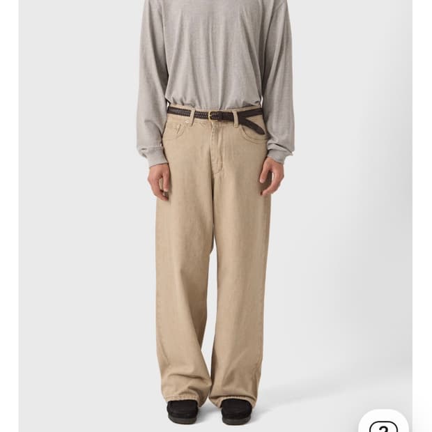 (s)유스 와이드 데님 베이지